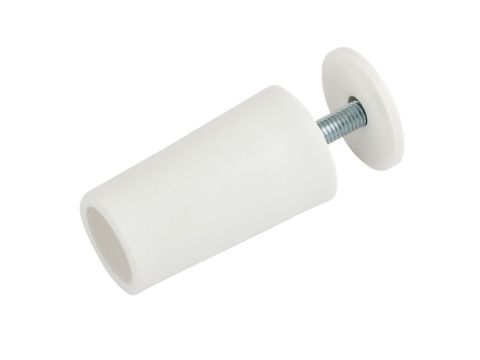 LED STOOTHAAK WIT 40MM KONISCH MET PLAATJE/VI