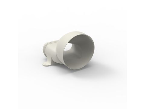 RENSON EASYFLEX OVERGANGSTUK PLAT NAAR ROND DIA 125 EUR/ST