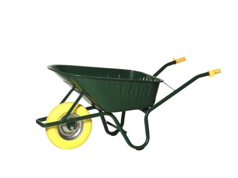 VB KRUIWAGEN BOUW 90L 1,3MM GROEN GELAKT VERSTERKT + VOL WIEL RF802-KG EUR/ST