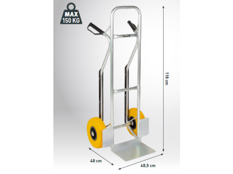 GALI TRANSPORTKAR ALUMINIUM 1M18 150KG EUR/ST