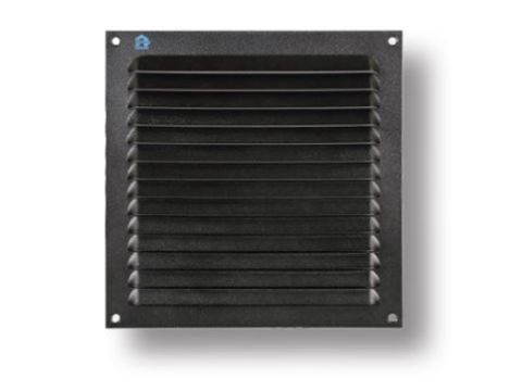 RENSON 436 SCHOEPENROOSTER 150X150 9005 STRUCTUUR EUR/ST