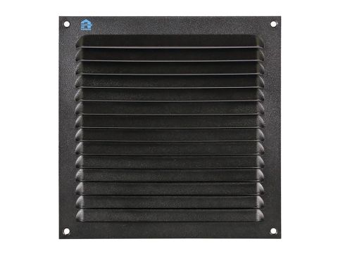 RENSON 436 SCHOEPENROOSTER 200X200 9005 STRUCTUUR EUR/ST