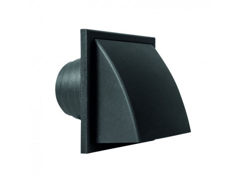 RENSON 741 DAMPKAPROOSTER 1 KLEP DIA 100-130 9005 STRUCTUUR EUR/ST