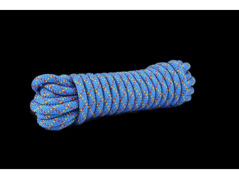 LED GEVLOCHTEN POLY 12MM GEMENGD BLAUW  10M