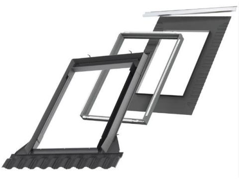 VELUX CLASSICO GOOTSTUKKEN EDW 2500 CK06 PRO+ INCLUSIEF ISOLEREND KADER BDX EN ONDERDAKKRAAG BFX