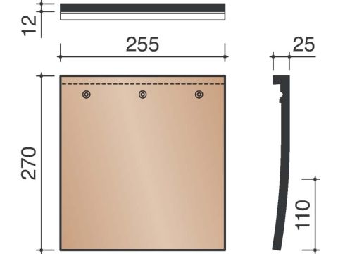 KOR ANDERHALVE PAN 301 ZWART VERGLAASD 738
