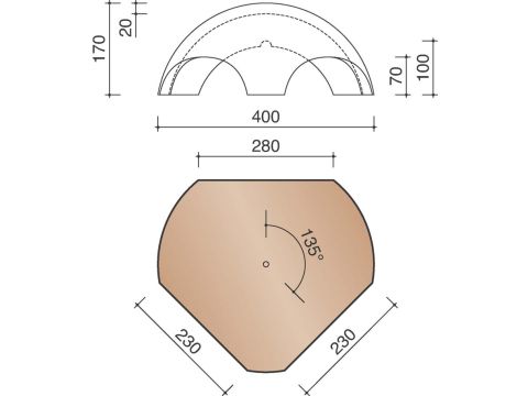 KOR VORSTHOED 1 VORST 1200/2 NOORDBOMEN 3100 ZWART VERGLAASD 738