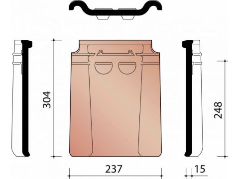 KOR DUBBELE WEL PAN 44 ANTRACIET 736