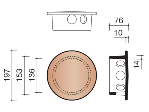 KOR KAP KOKERPAN 100MM 993/401 ANTRACIET 736