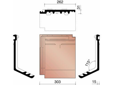 MIGEON ACTUA KNIKPAN NATUURROOD 600
