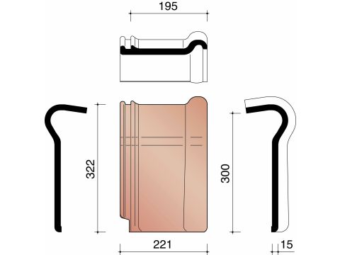 KOR HAAKVORST 44 AMARANT/VIOLINE 848
