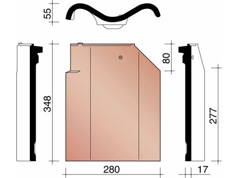 KOR DUBBELE WEL PAN 451 BLAUW GESMOORD 706