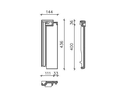 CREA HALVE PAN DOMINO ANTRACIET MAT EUR/ST 703