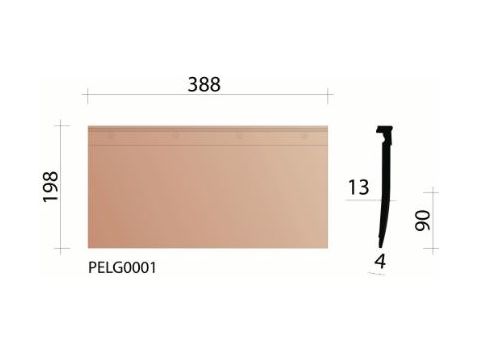 KOR KORTE PAN ELFINO GRANDE SMOKEY RED 14ST/PAK EUR/ST 956