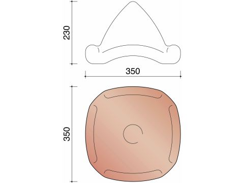 KOR VERBINDINGSSTUK 4 NOORDBOMEN 3100 ZONDER BOL LEIKLEUR MAT VERGLAASD 705
