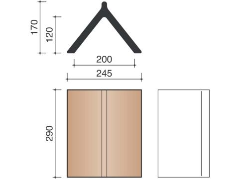 KOR KERKVORST GEWOON LEIKLEUR MAT VERGLAASD 705