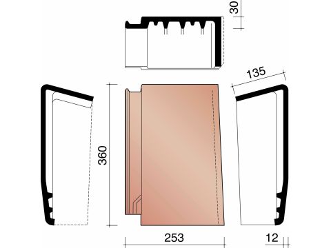 DATURA GEVELHAAKVORST RECHTS RUSTIEK 872