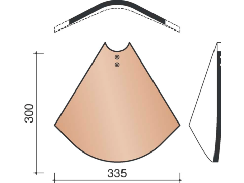 KOR INGEWERKTE NOORDBOOM 55GR 301 NATUURROOD 600