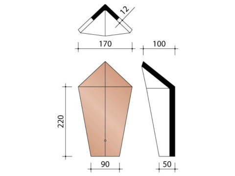 KOR BEGINNOORDBOOM HOEKIG RUSTICA ROSSA 328 EUR/ST 328