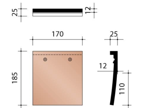 KOR KORTE PAN RUSTCA ROSSA 328 EUR/ST 328