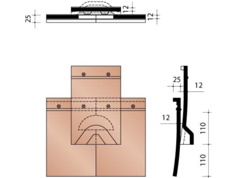 KOR VENTILATIEPAN + ROOSTER RUSTICA ROSSA 328 EUR/ST 328