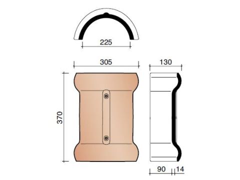 TRADIVA DUBBELE WEL VORST VARIO HALFROND GEWOLKT 875