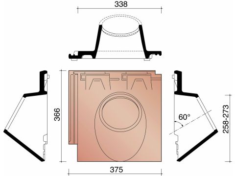 MIGEON VAUBAN KOKERPAN 150 ANTIEK BOURGOGNE 882
