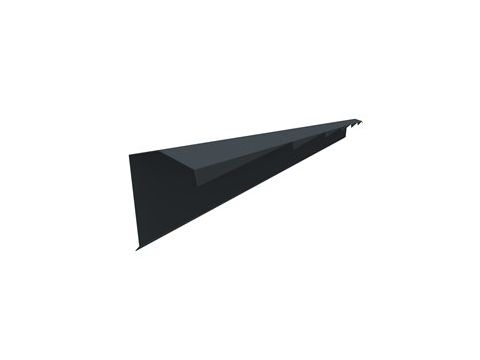 Dakpanplaat randslab groot 2,10m black r9005