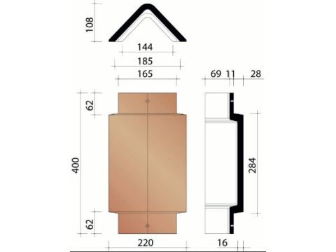 KOR BEGINVORST HOEKIG 301/PLATO BLAUW GESMOORD 706