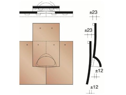 Keymer ventilatiepan kit goxhill dark chestn