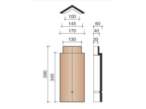 KOR NOORDBOOM HOEKIG 301 AMARANT 848