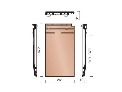 MIGEON ACTUA PAN ZONDER ZIJSLUITING ANTRACIET MAT 703