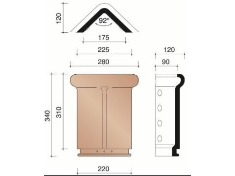 KOR VORST SPITS RUSTIEK 3,2/LM 872