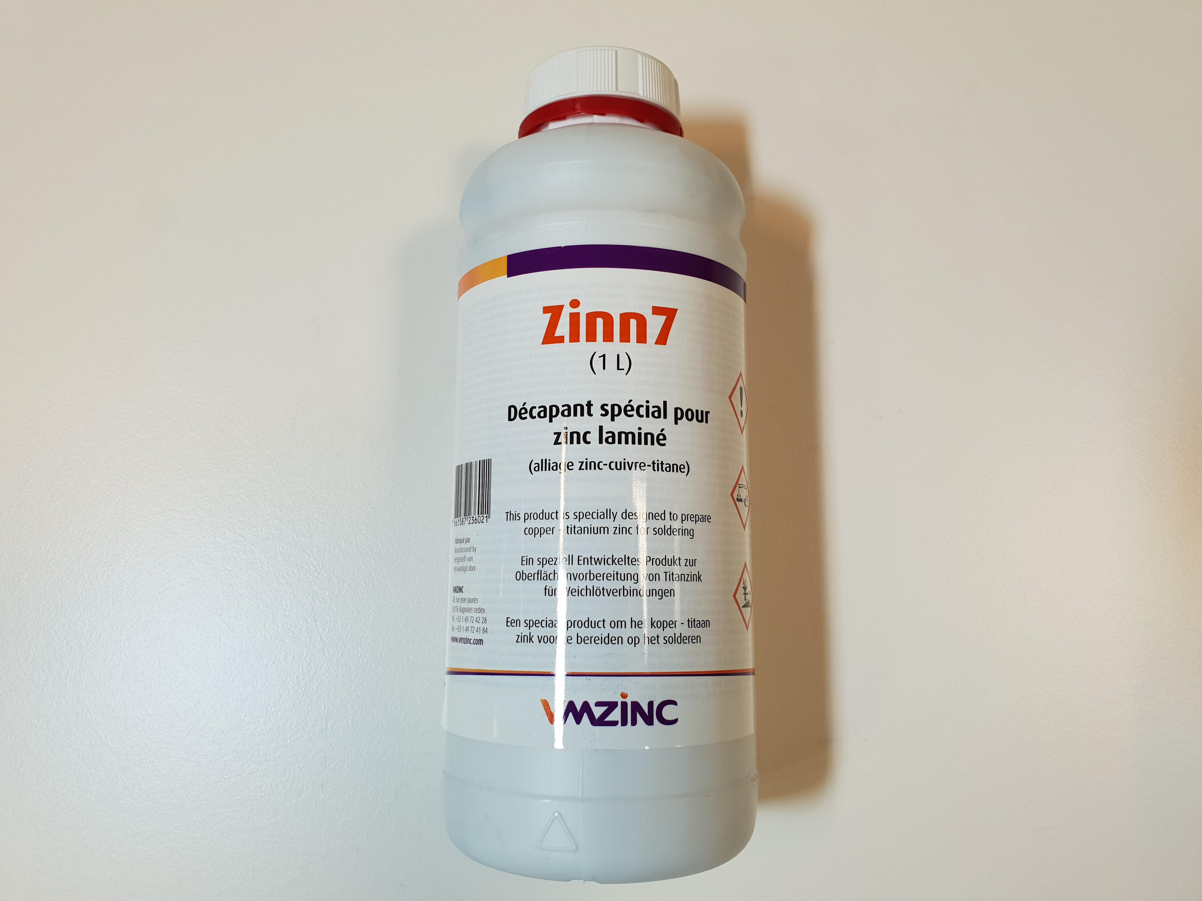 Ontvettingsmiddel zink 1 l zinn7   12st/ds eur/l 220030543