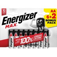 Edb energizer max aa 6 + 2 promo