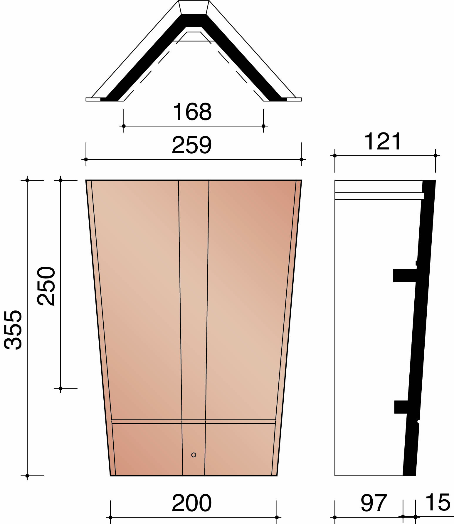 Migeon vauban vorst/noordboom hoekig antiek bourgogne 882