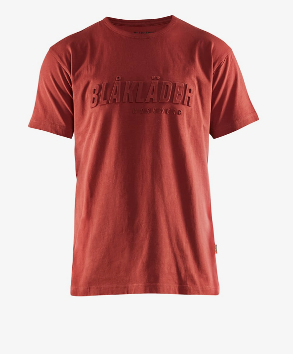 Blaklader t-shirt gebrand rood 3d 3531/1042/5909 m