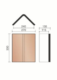 Esprit patrimoine/pontigny vorst hoekig rouge de mars/vieilli naturel 894