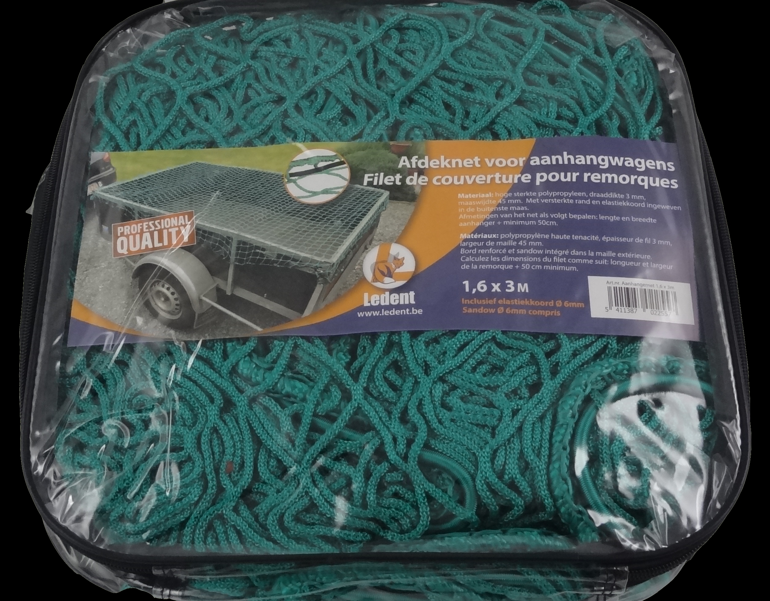 Led aanhanger maasnet groen 1,6x3m