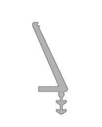 Pergolux rubber c6 grijs eur/lm