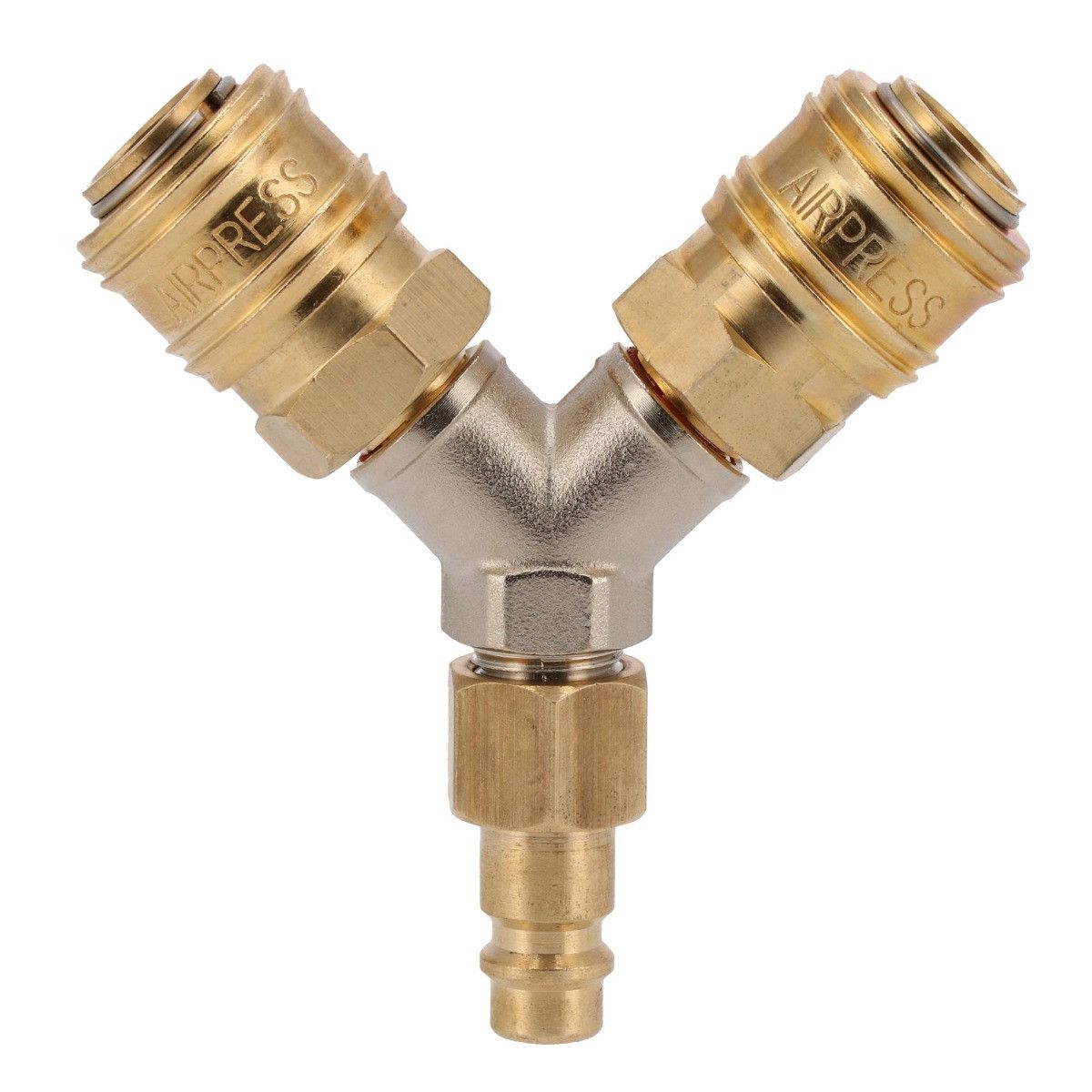 Frib blister y-stuk 1/4" + euro koppelingen