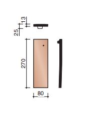 Pontigny halve pan oker roze 30st/pak 893