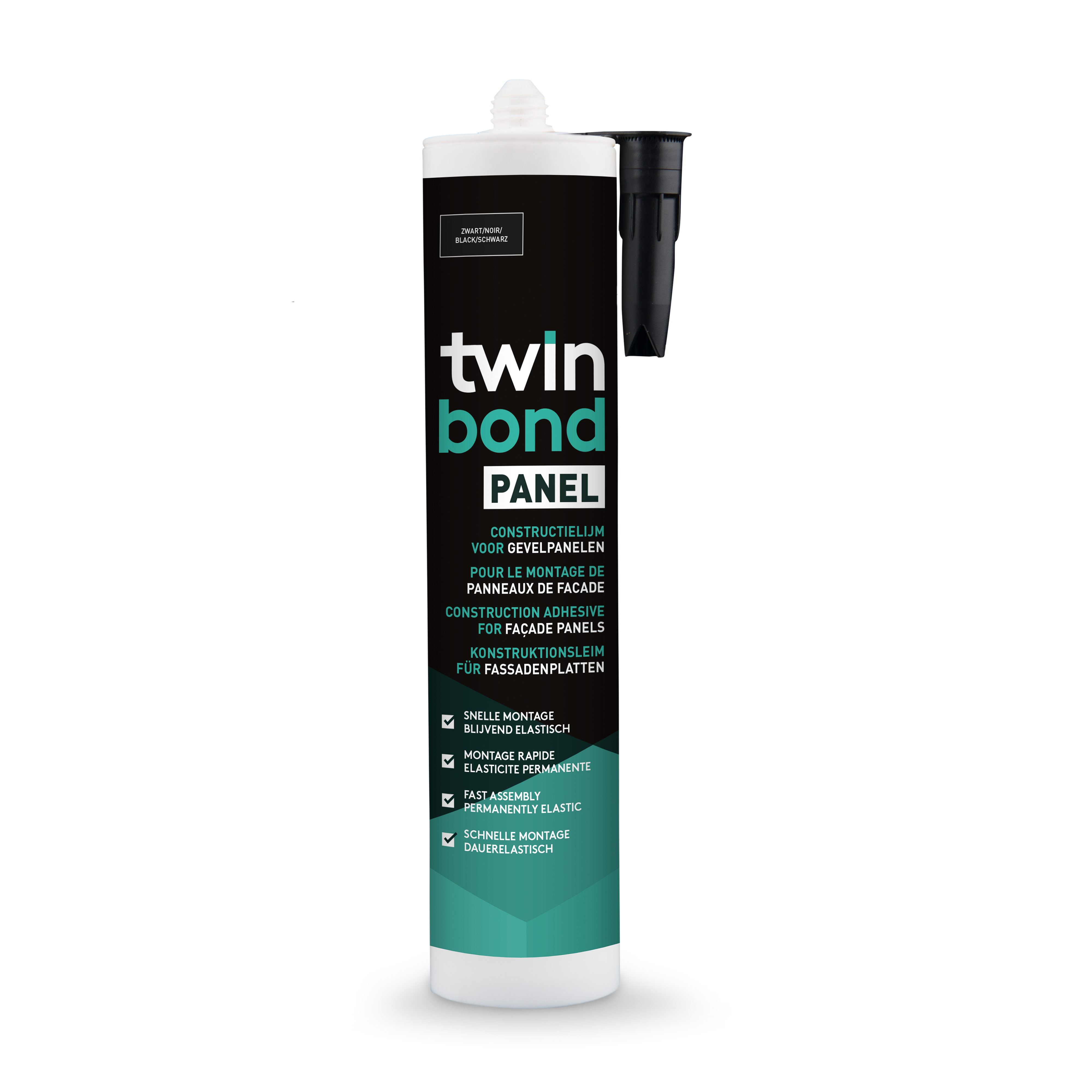 Twinbond panel lijm zwart koker 310ml eur/st