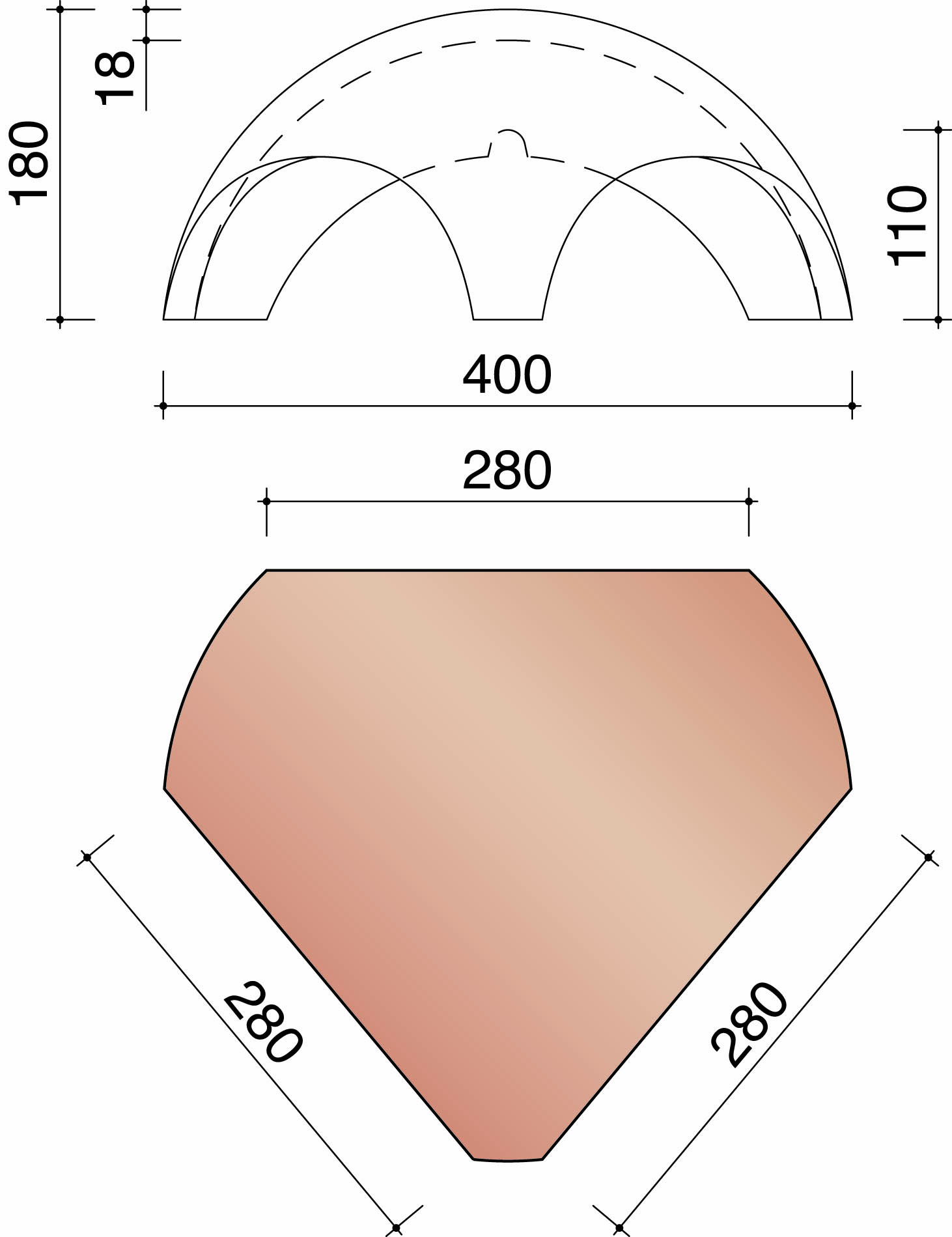 Alegra 10 te vorsthoed 1 vorst 1200/2 noordbomen 1200 zwart verglaasd 738