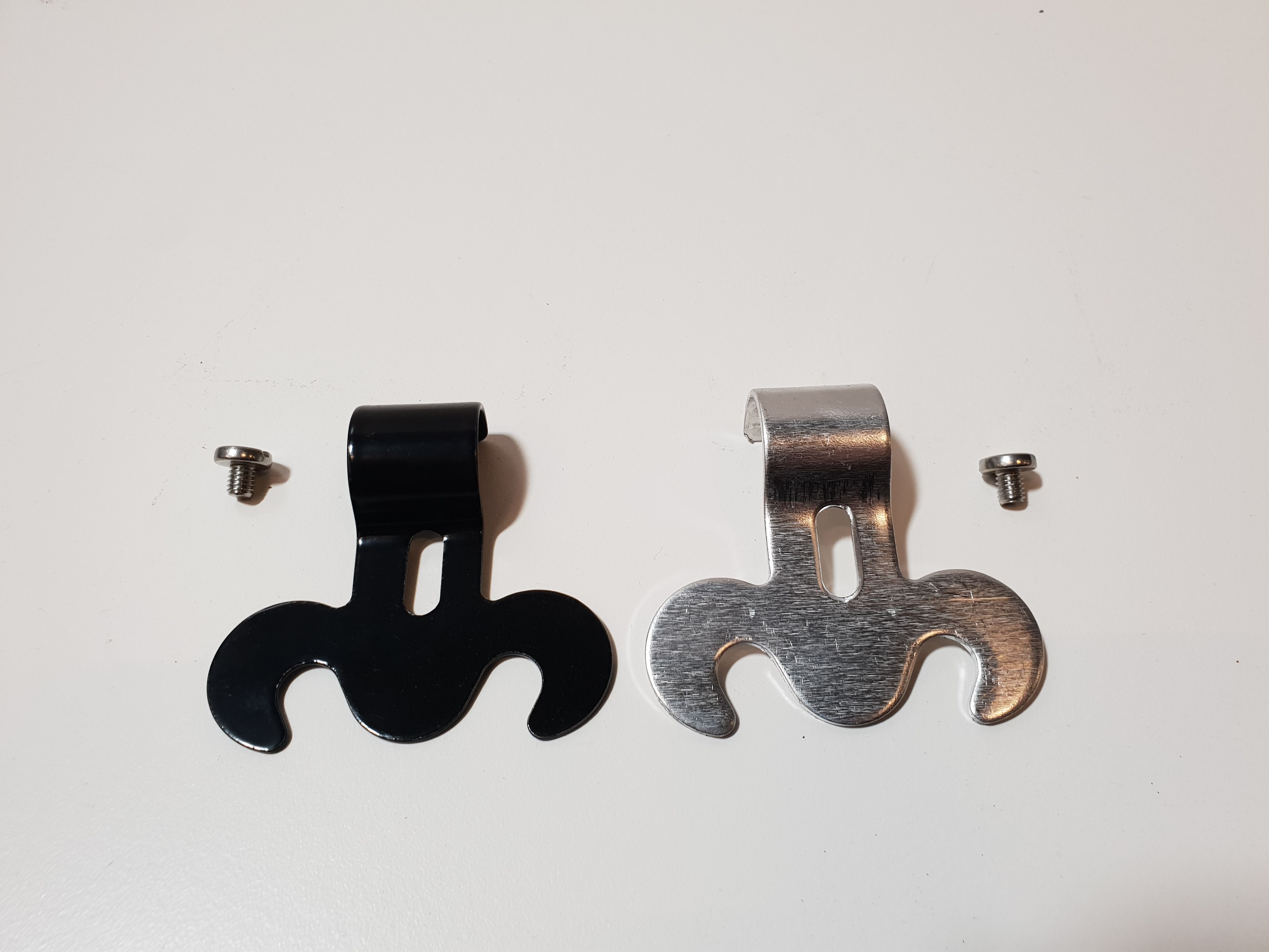 Zink   vm haak antraciet kraalhouder + versiering + vijs 25st/ds eur/st 220030535