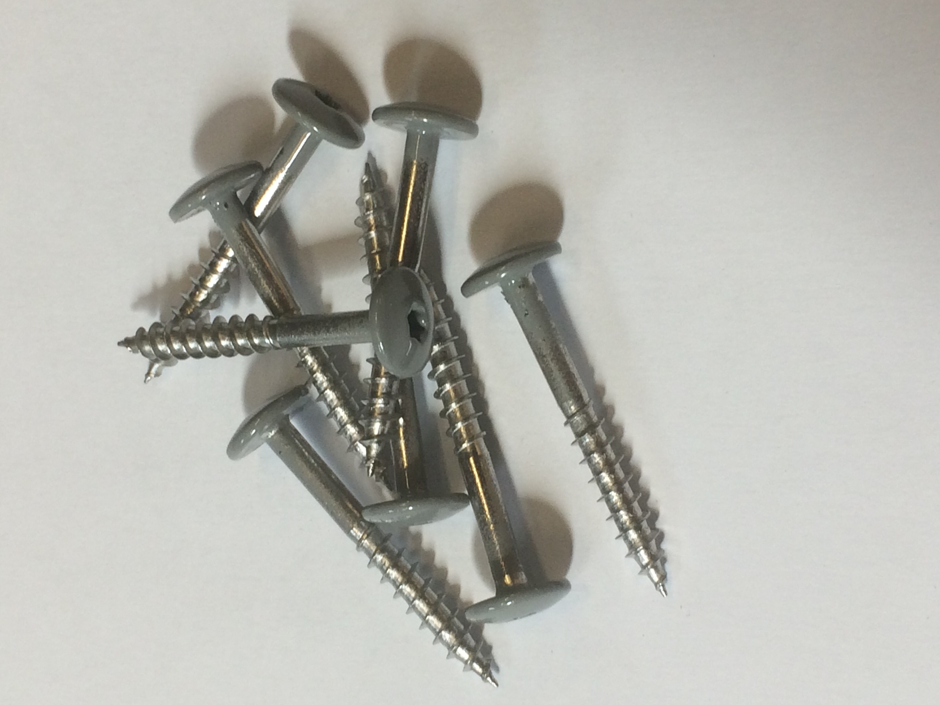 Trespa inox schroeven a4 4,8x38 middengrijs ral7037 a21.5.1 100st/ds eur/ds