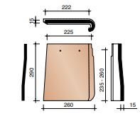 Kor gevelplaat links voor sarking vario 18 rustiek 872