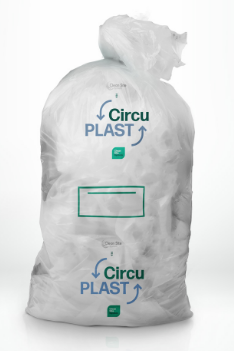 Circuplast zak 400l (kunststof folies) 5st/rol eur/rol