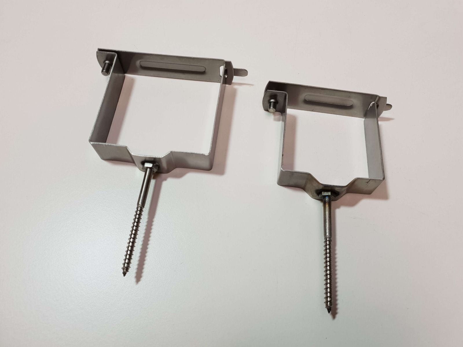 Inox beugel scharnier 100/100+houtdraadpin 20st/doos