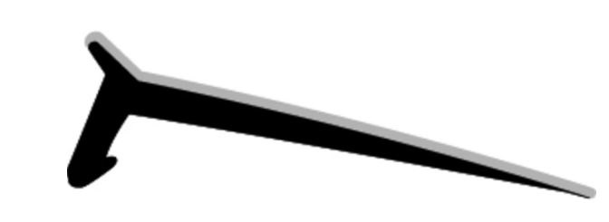 Pergolux rubber c4cx 75lm/r grijs eur/lm